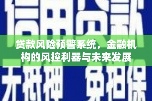 丰都贷款风险预警系统，金融机构的风控利器与未来发展