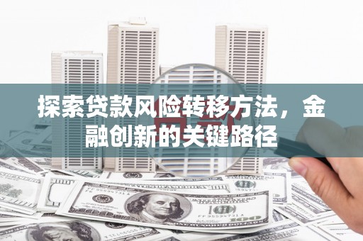 丰都探索贷款风险转移方法，金融创新的关键路径