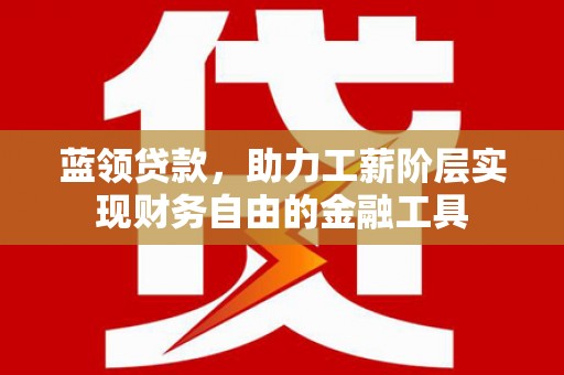 丰都蓝领贷款，助力工薪阶层实现财务自由的金融工具