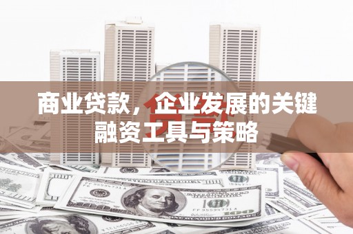 丰都商业贷款，企业发展的关键融资工具与策略