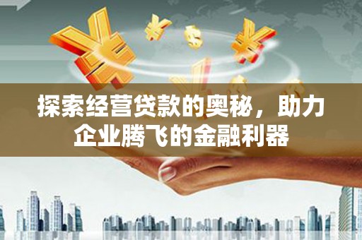 丰都探索经营贷款的奥秘，助力企业腾飞的金融利器