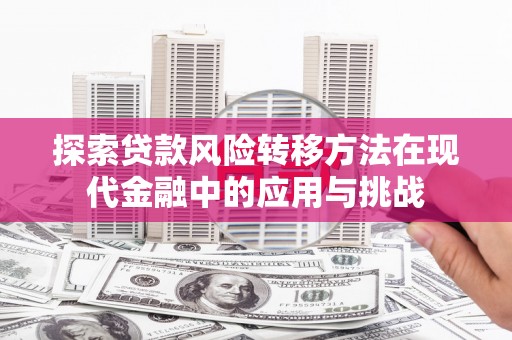 丰都探索贷款风险转移方法在现代金融中的应用与挑战