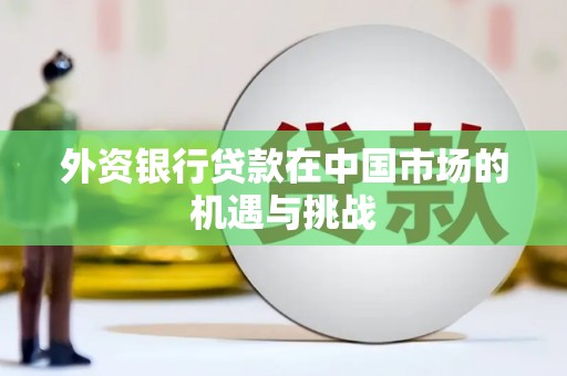 丰都外资银行贷款在中国市场的机遇与挑战