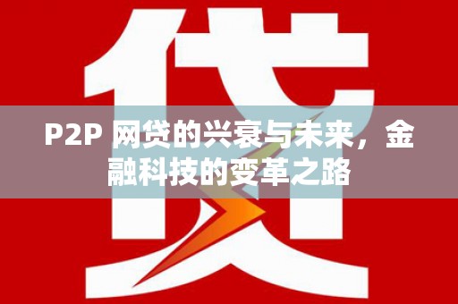 丰都P2P 网贷的兴衰与未来，金融科技的变革之路