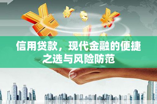 丰都信用贷款，现代金融的便捷之选与风险防范