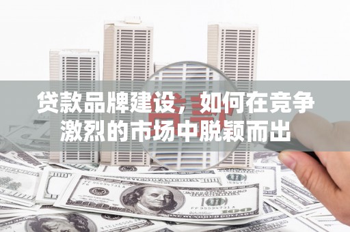 丰都贷款品牌建设，如何在竞争激烈的市场中脱颖而出