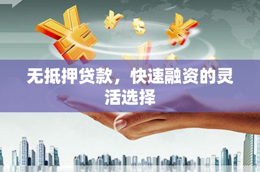 丰都无抵押贷款，快速融资的灵活选择