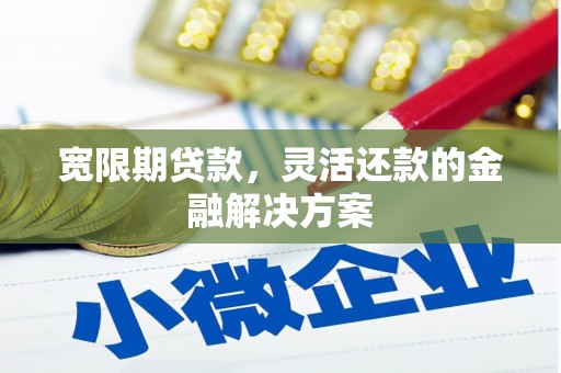 丰都宽限期贷款，灵活还款的金融解决方案