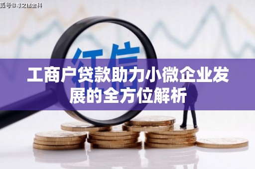 丰都工商户贷款助力小微企业发展的全方位解析