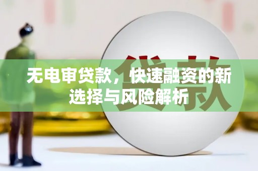 丰都无电审贷款，快速融资的新选择与风险解析
