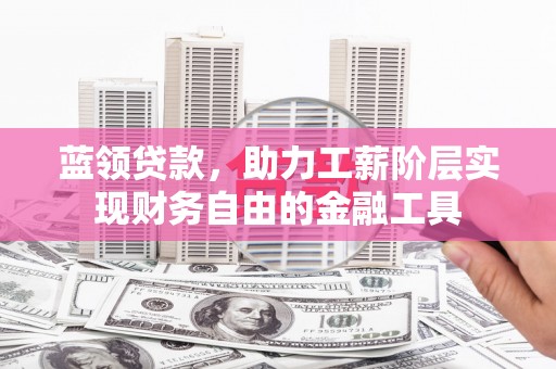 丰都蓝领贷款，助力工薪阶层实现财务自由的金融工具