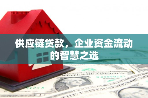丰都供应链贷款，企业资金流动的智慧之选