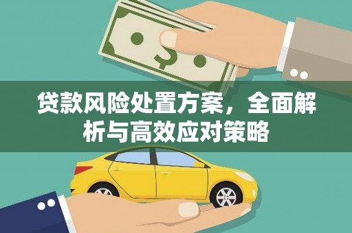 丰都贷款风险处置方案，全面解析与高效应对策略