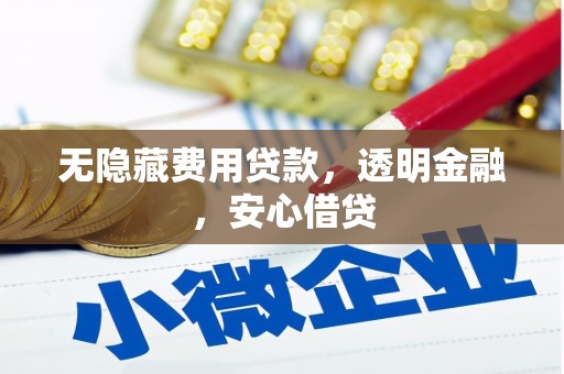 丰都无隐藏费用贷款，透明金融，安心借贷