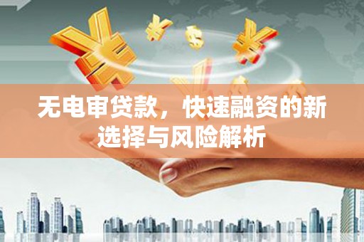 丰都无电审贷款，快速融资的新选择与风险解析