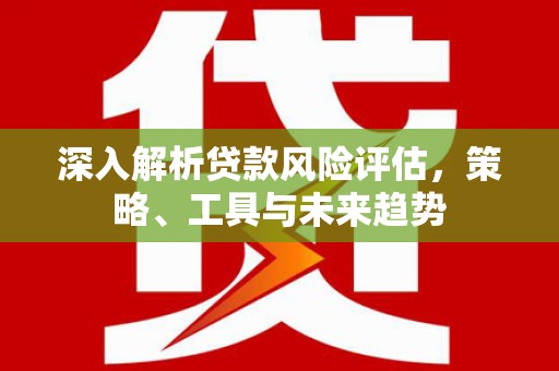 丰都深入解析贷款风险评估，策略、工具与未来趋势