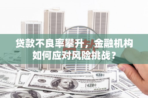 丰都贷款不良率攀升，金融机构如何应对风险挑战？