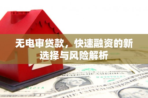 丰都无电审贷款，快速融资的新选择与风险解析
