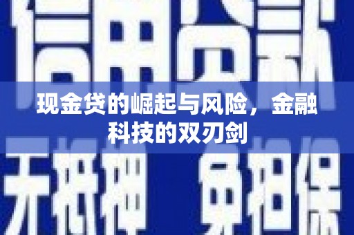 丰都现金贷的崛起与风险，金融科技的双刃剑