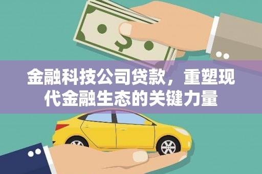 丰都金融科技公司贷款，重塑现代金融生态的关键力量
