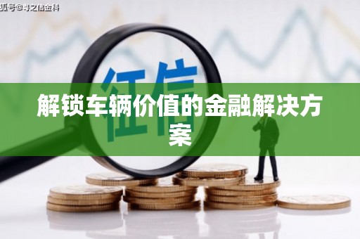丰都解锁车辆价值的金融解决方案